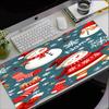 Custom Name Christmas Snowman Theme Mouse Pad, Non Slip Rubber Base, Multifunctional Office & Home Decor, Perfect for Workspace Personalization.