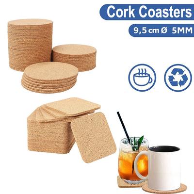 Korkuntersetzer Tischset Geschirr Holz Kaffeetassenuntersetzer
