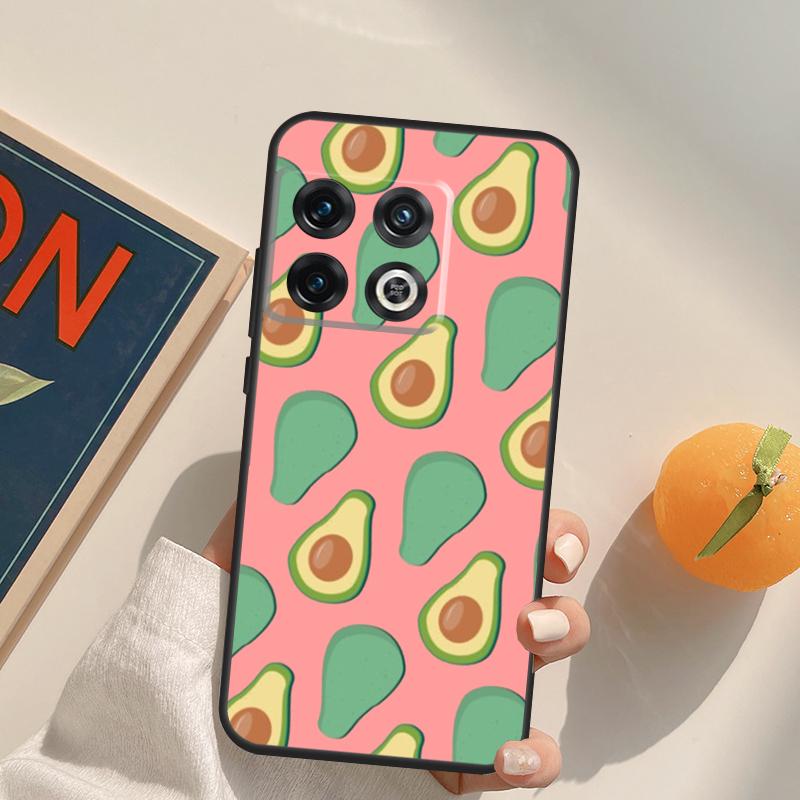 Avocado Pattern Case For OnePlus 13R 12R 10R 13T 10T 11 12 13 15 OnePlus Nord 5 CE 2 3 4 Lite N20 N30 Cover