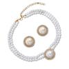 Elegant Pearls Necklace and Earrings Set for Weddings Parties Daily Wear