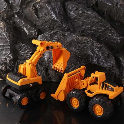 Dump Truck Engineering Car Toy Friction Digging Excavator Model  Children Gift
