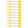 10pcs 22.160 4mm Banana Plug Insulated Safety Banana Plug Connector with Housing for Electronic TestYellow