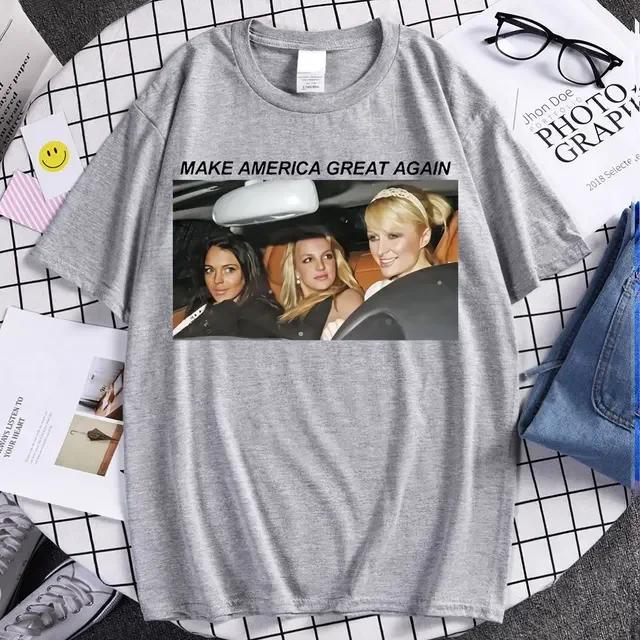 New Style T Shirt Britney Make Womens Harajuku Short Sleeve Casual Womens Tshirt Clothing Street Tops Tees Aesthetic Clothes