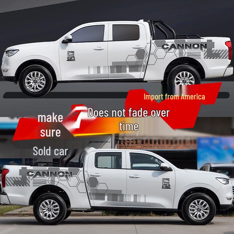 Great Wall Cannon Long Box (2019-2021) Car Body Decal Pinstripe Sticker