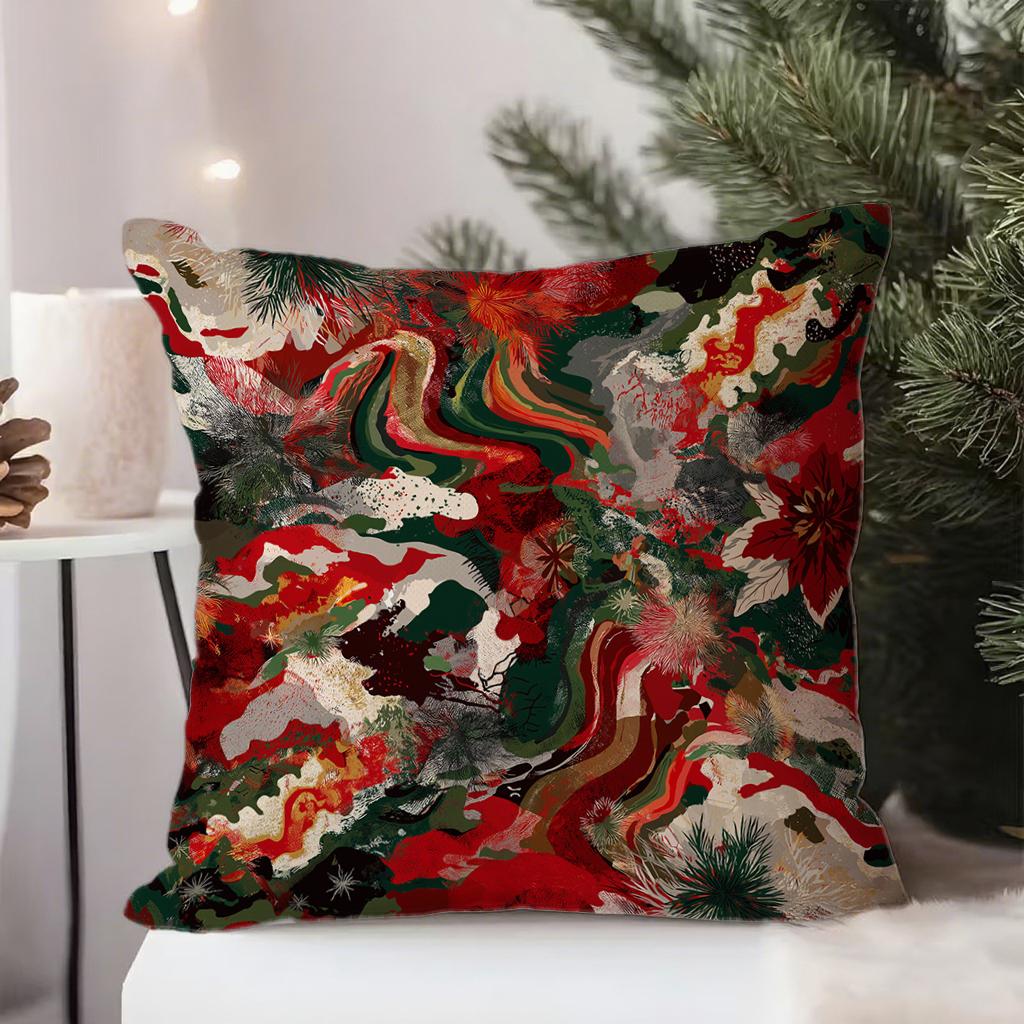Festive Christmas Pillow CoversSuitable for sofa car bedroom decorative cushion cover pillow cover