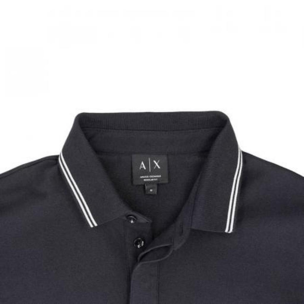 Armani Exchange Cotton Logo Embroidered Short Sleeve Polo Shirt Men Tops XM001287-AF17321-UB101