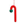 Knitted Hanging Candy Cane Ornaments Cartoon Christmas Walking Stick Candy  Holiday Festival Decor