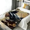 Musik D-Daft Punk Wurf Flanelldecke Perfekt für Sofa Büro Bett Reisen Schlafen Lesen Entspannen Camping Ganzjahresnutzung