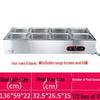 Stainless Steel Electric Food Warming Table - Multi-Functional Countertop Heater for Soups & Dishes.