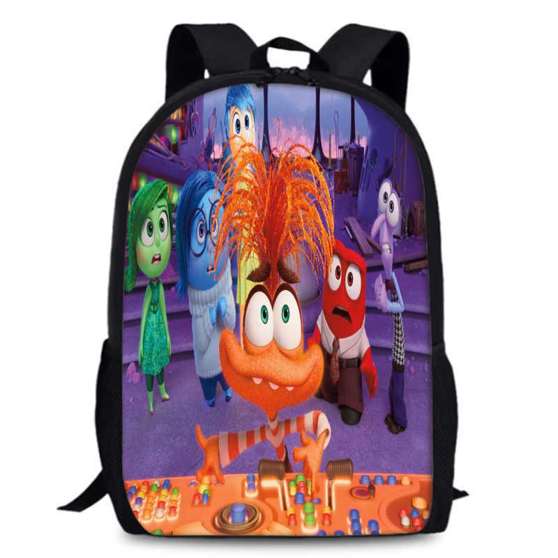 Spacious 15-inch Inside Out 2 Backpack Durable Oxford Cloth School Book Bag