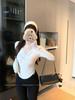 Women's Slimming French Lace Knot V-Neck Long-Sleeve Top for Fall/Winter