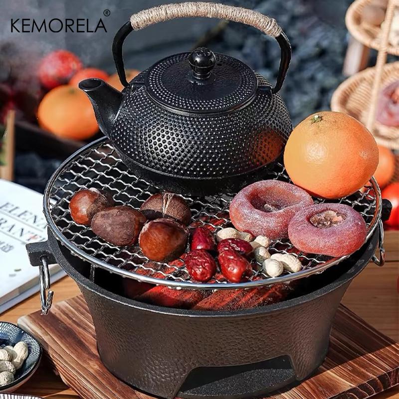 Japanese Iron Tea Pot with Stainless Steel Infuser Cast Iron Teapot Tea Kettle for Boiling Water Oolong Tea 600/900/1200ML