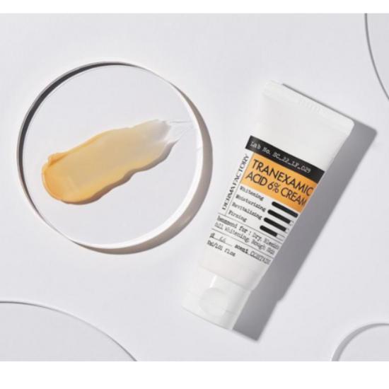 Dermafactory 6% Tranexamic Acid Tone-Up Cream – Vegan Formula, 30ml