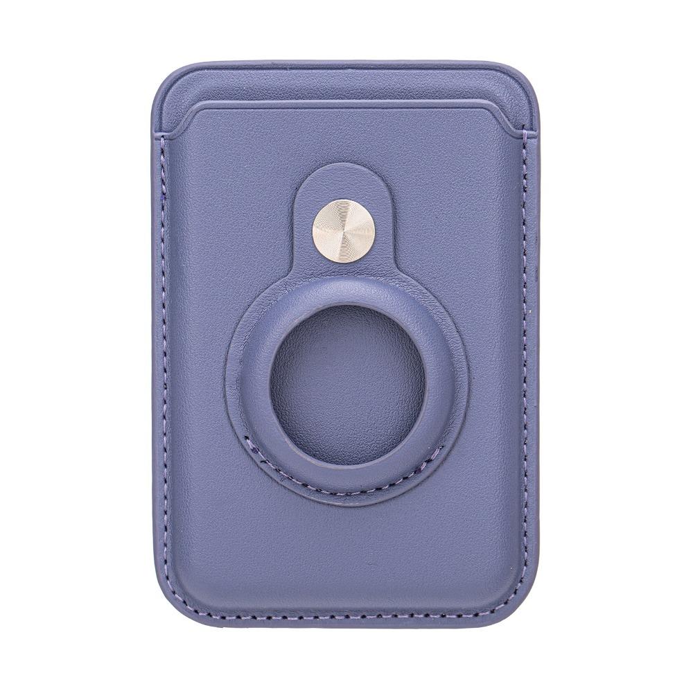 Универсальный держатель для карт с RFID-блокировкой и магнитом, кошелек-подставка, кожаная сумка для карт телефона для кошелька Magsafe фиолетовый