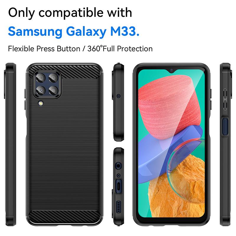 For Samsung Galaxy M33 5G Case Samsung M33 M53 Cover Shockproof Soft Silicone Protective Bumper Samsung M53 M33 M23 M52 M32 Case