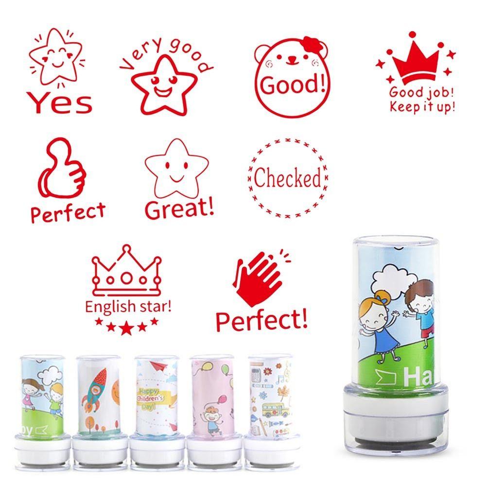 

Seal Cartoon Stamps Children Toy Stamps Commentary Stamp Teaching stamp Reward Seal Encouragement