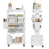 Multi-layer Storage Rack, Storage Rack, Floor-standing Bookshelf, Small Cart, Movable, with Wheels