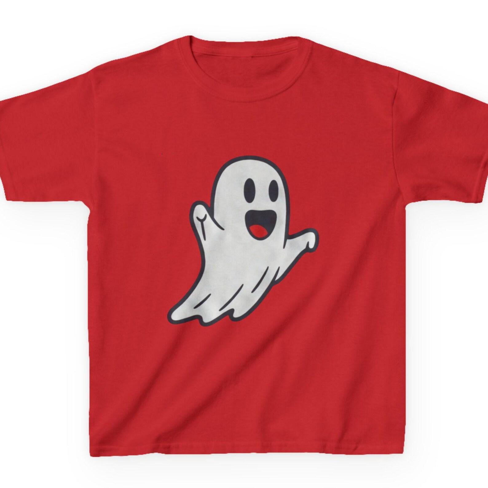Flying Ghost Kids T-Shirt | Cute Spooky Tee | Pastel Goth Aesthetic Kids Shirt | Whimsical Ghost Graphic Fast & Free Shipping US 120