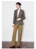 Women's Autumn Retro Plaid Brushed Suit Jacket