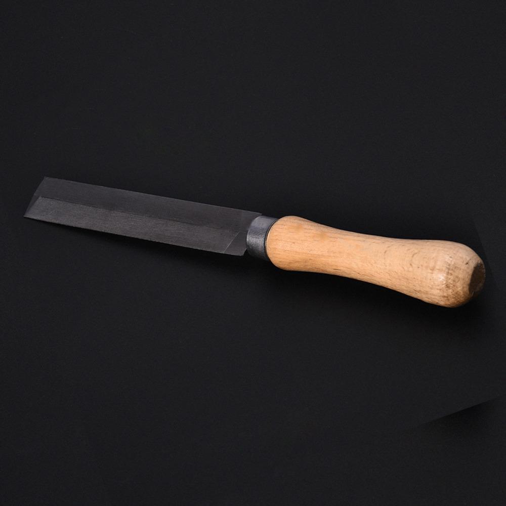 Black Guitar Nut File Steel+Wood Guitar Fret File Portable Fret Slot File For Guitar