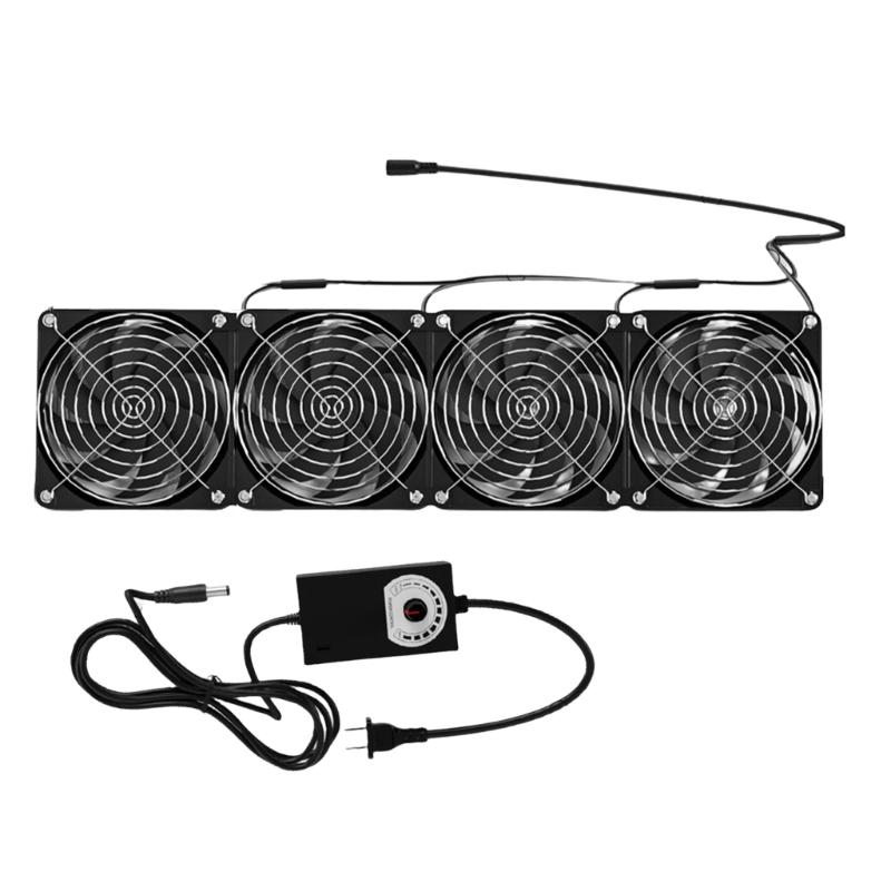 Universal 12V Adjustable Speed Router Cooling Fan for Weak Current Box Servers Perfect for Efficient Heat Dissipation