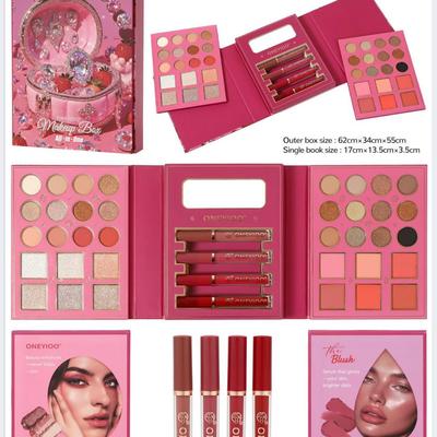 Vielseitige Multifunktions-Make-up-Palette: Weihnachtsedition - Lidschatten, Rouge, Highlighter, Concealer Mix