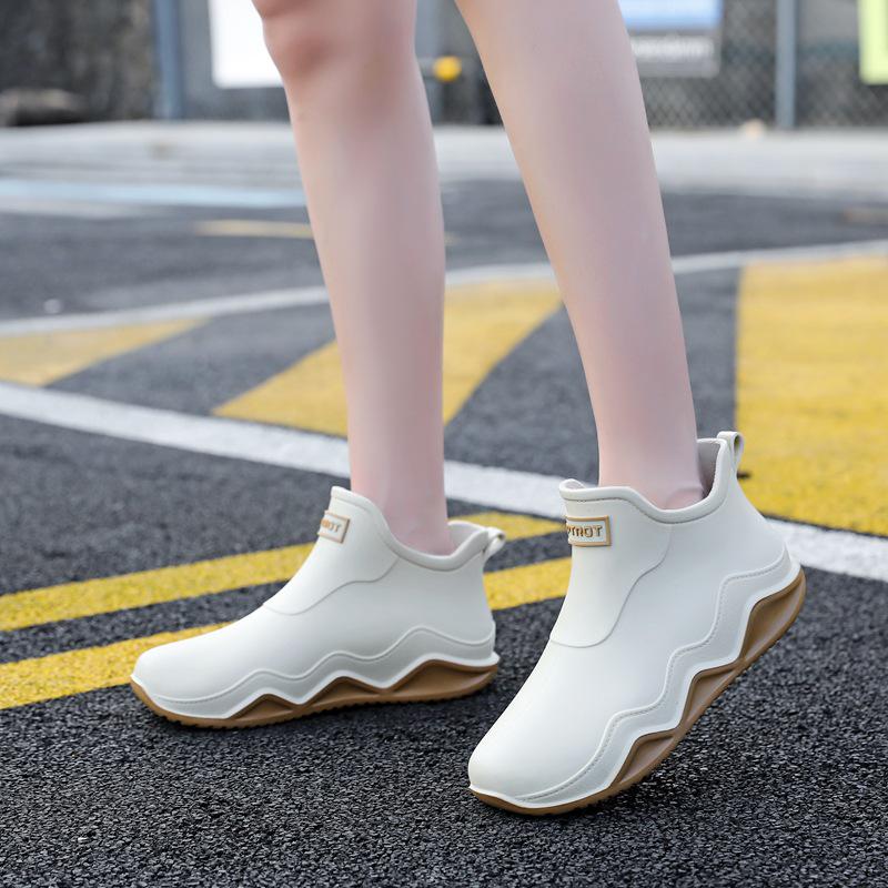 Unisex Frühjahr 2024 Wasserdichte Knöchel-Gummistiefel - Abriebfest, Rutschfest, Leichte Gummischuhe für die Küchenarbeit