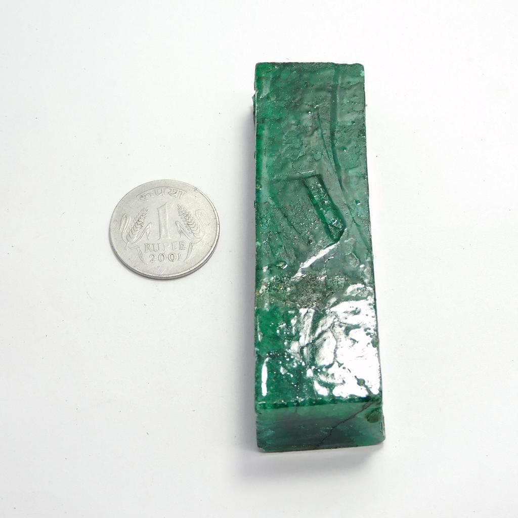 543 Ct Natural Green Emerald Uncut Huge Size Rough CERTIFIED Loose Gemstone