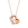 White Clover Hello Kitty 45th Anniversary Necklace Open Heart Sanrio Pendant Pink Gold Ladies SA45KT-N002PG