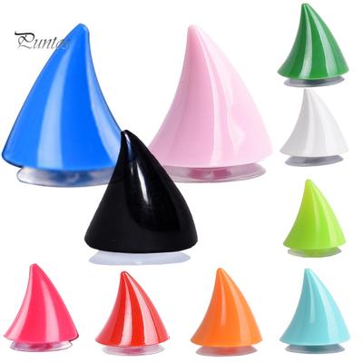 Puntos 1Pc Motorcycle Helmet ABS Suction Cup Ox Horn Decoration Headwear Accessory