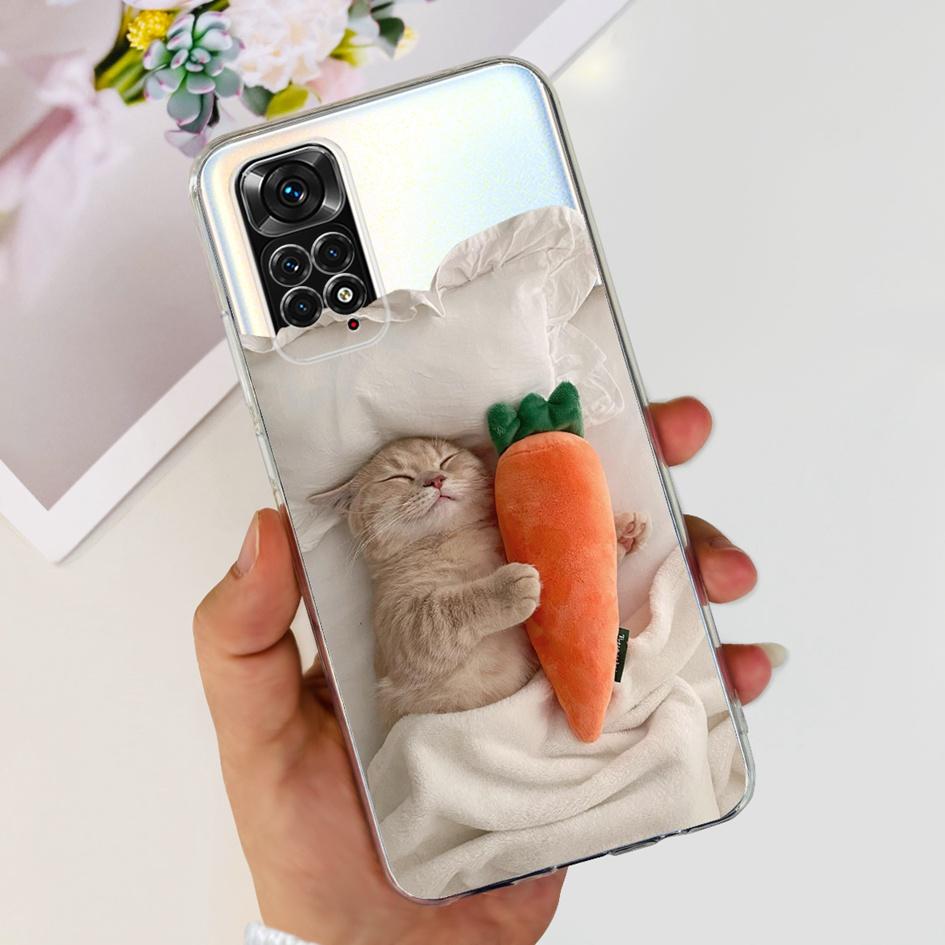 For Xiaomi Redmi Note 11 Case Note 11s Cover Popular Butterfly Dragon Soft Silicone Clear Case For Redmi Note 11S 5G Note11 Capa