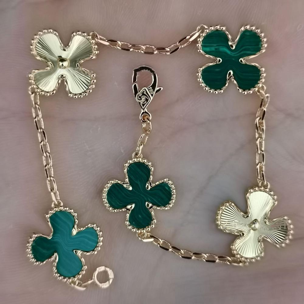 High Version Four-leaf Clover Bracelet Female Mother-of-pearl Agate Five-flower Ladies Bracelet