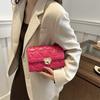 Stylish Trendy Quilted Chain Shoulder Bag For Women In Pu Leather Chic Mini Crossbody