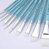 10x Paint Brush Set Oil Painting Brushes Watercolor Paint Brush Nylon Hair Paint Brushes Detail Paint Brush for Face