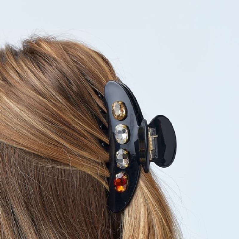 

SO`SALT Le Le Shadoi Jet Black Crystal Hair Clip 1C4B112005 (28) Black