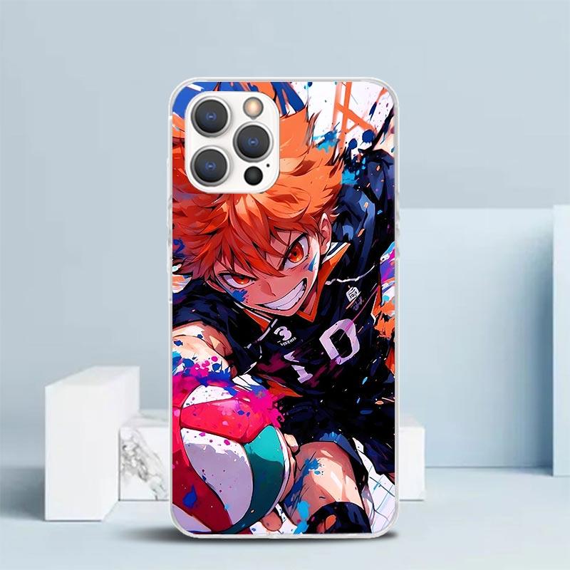 Haikyuu Oya Volleyball Anime Soft Cover for iPhone 16 17 Air 15 14 Pro Max 16E Phone Case 13 Mini 12 11 7 SE 8 Print Pattern Fit