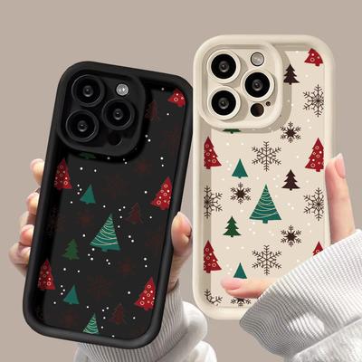 Christmas Phone Case for iPhone 11 13 12 14 15 16 Pro Max XR XS Samsung A15 A55 A05 Redmi 12 13C OPPO A16 A18 A60 Reno 11 Vivo Y17S Y12 Infinix Note