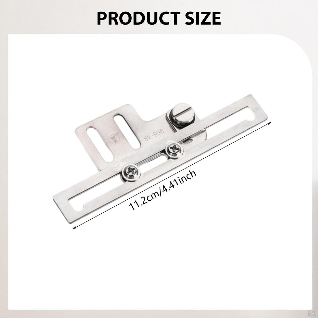 Inserting Aid Zipper Seam Guide Steel Accurate Webbing Sewing Lace , Flat Car for Amateurs