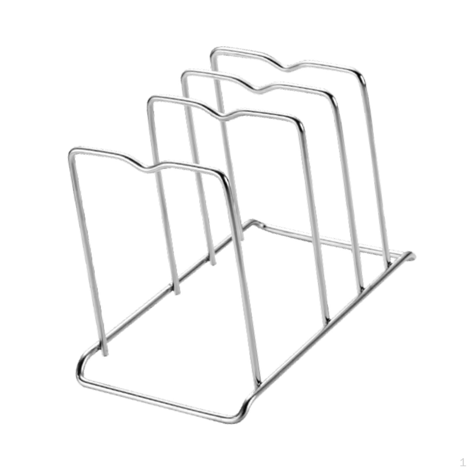 

Держатель крышки, решение для хранения кастрюль и сковородок, органайзер для кухонных шкафов серебряный