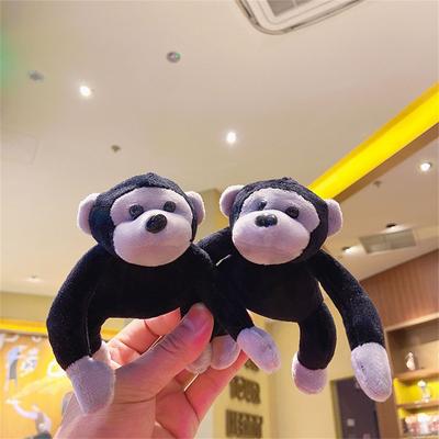 Key Chain for Gift Soft Plush Gorilla Toy Chimpanzee Plush Dolls Keychains Doll Plush Pendant