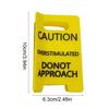 Yousheng 1/2/3Pcs Overstimulated Warning Hair Claw Yellow Caution Sign Hair Clip Thick Hair Strong Hold Hair Accessories