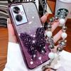 Butterfly Bracelet Phone Holder Bead Bracelet Glitter Case for Vivo V50 V40 V30 V60 Lite Pro Y39 Y29 Y19S Y04 Y03 Y28 Back Cover