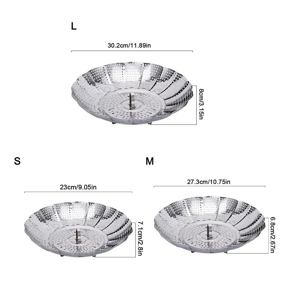 Lotus Leaf Shape Steamer Rack Stainless Steel Steamer Plate Vegetable Fruit Basket  Kitchen Tools