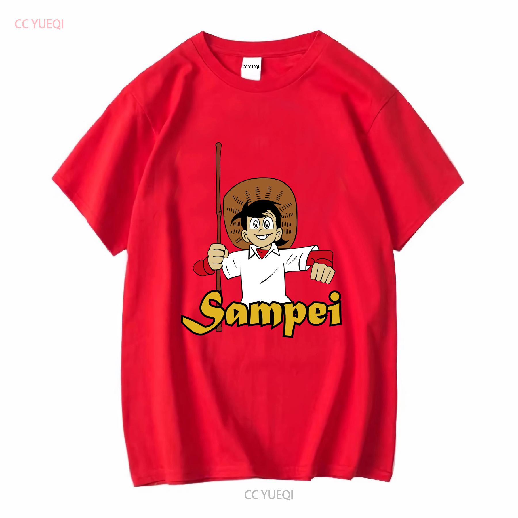 

T Shirt Sampei le Pêcheur Pêche Dish Japon Dessins Animés Âge 80 long or short sleeves vintage Washed Versatile S