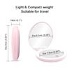 1X/10X Magnification LED Pocket Compact Cosmetic Mirror Rechargeable Slim Travel Makeup Mirror with Lights Portable Double Sided