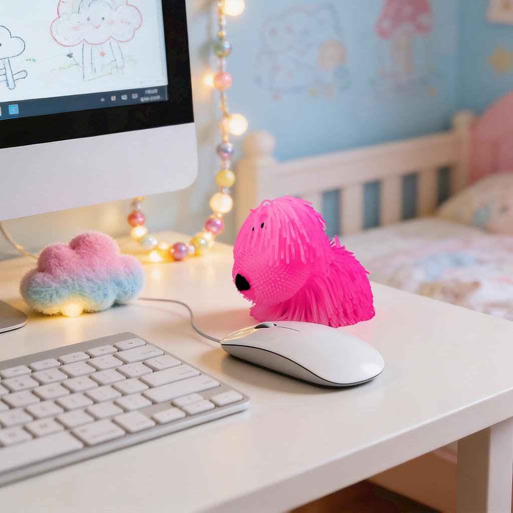 Long-Haired Dog Slow- Toy For Stress Relief, Suitable As A Children's Gift. Four Colors, One Color Randomly.