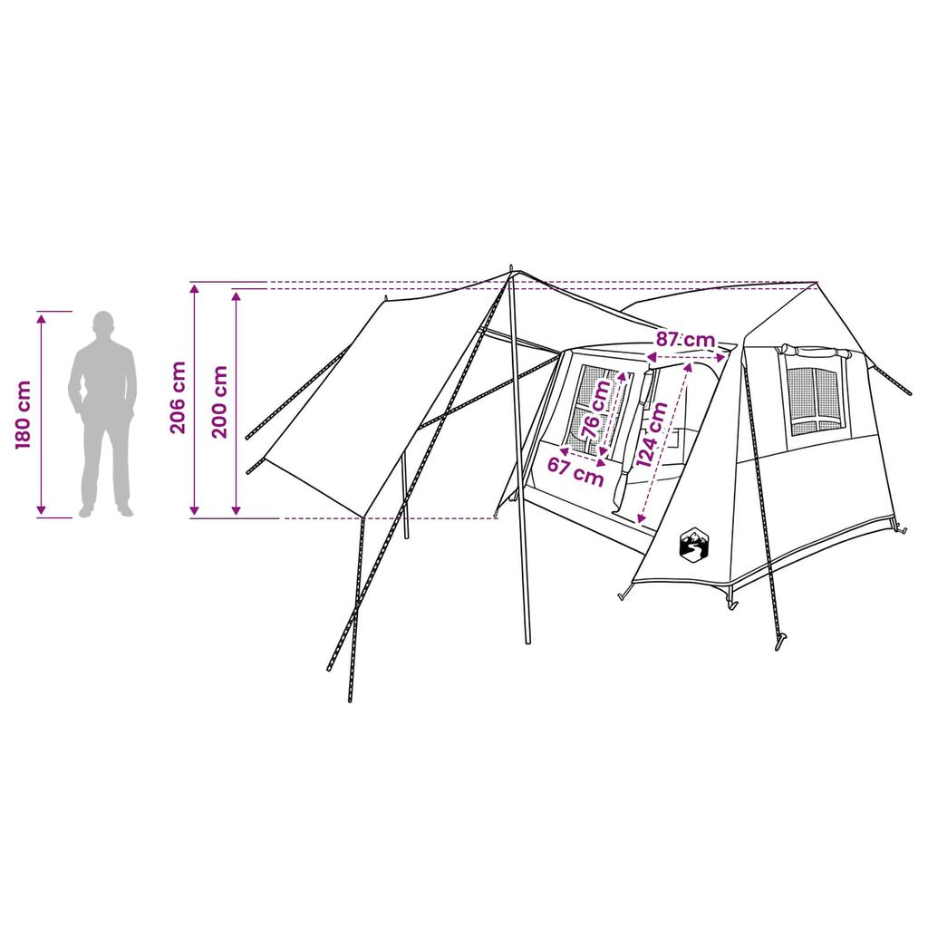 Tunnel Tent Blue 275 x 240 x 200 cm