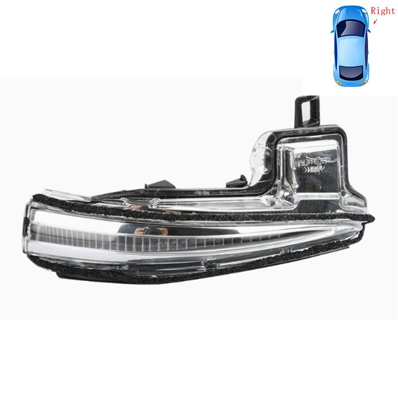Auto Rear Heated Mirror Glass Cover Frame Turn Signal Light Bottom For Toyota RAV4 2024