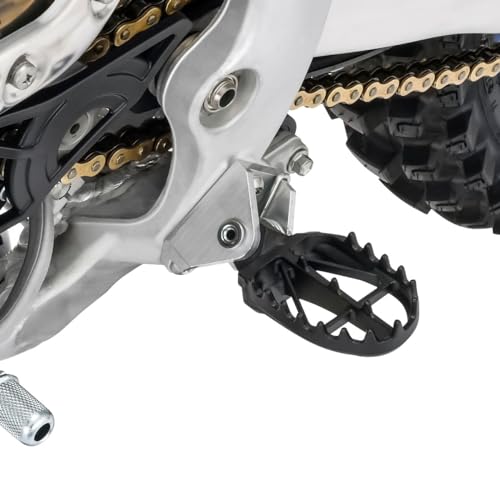 ZETA RACING Wide Footpegs YZ250F '24, YZ450F '23, YZ450FX '24 Front and Rear Width Approx. 57mm Stable Riding Standing Mud Removal Chromoly Steel