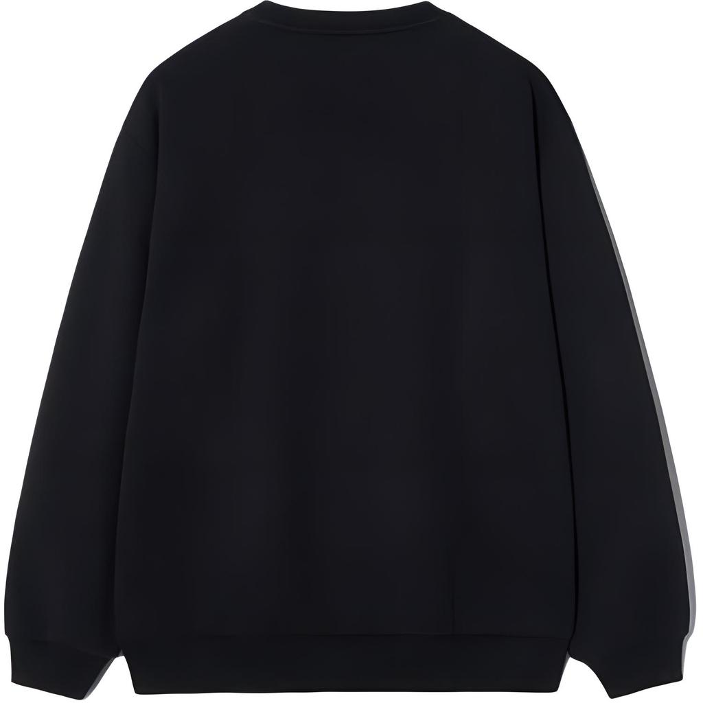 FILA Sweatshirts Unisex Black Crew Neck Moderate FS2POH1101UBLK